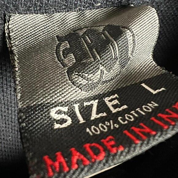 Vtg Makaveli Branded Tupac 2Pac Rap Graphic Polo Shirt Size Men’s L Big Logo - Picture 4 of 5